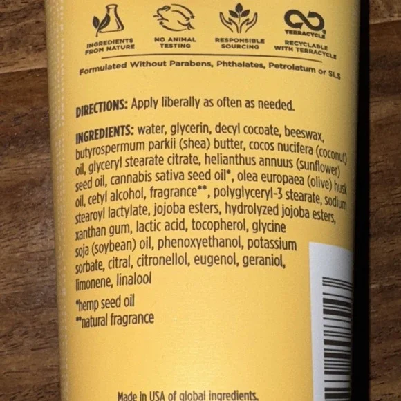 Burt's Bees Hemp Body Lotion 6 oz Skincare - New - Picture 8 of 10